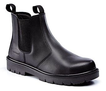 picture of Rugged Terrain Black Leather Chelsea Boots SBP SRC - BN-RT502B