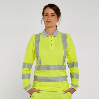 Picture of Pulsar Life Ladies Short Sleeve Polo Shirt Yellow - PR-LFE975-NB-YEL