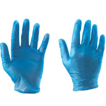 Picture of Metal Detectable Food Safe Vinyl Gloves - Box of 100 - DT-450-A65-S089-X31