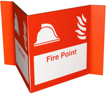 picture of Fire Point Sign - 200 x 200Hmm - 3mm Foamex - [AS-PRO5-FOAM]