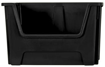 picture of BiGDUG Essentials Large Recycled Plastic Stacking Pick Bin - 320h x 495w x 390d mm - 50L - Black - [BDU-E54SBBK]
