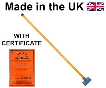 picture of Shocksafe 10lb Square Rammer - BS8020:2012 Insulated - [CA-10SRFGINS]