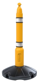 picture of Skipper Retractable Barrier Post and Base System - Yellow - [SK-POST01-Y]