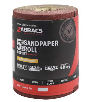 picture of Abracs General Purpose Sandpaper Roll - 115mm x 5m - 60g - [ABR-ABS11505060]