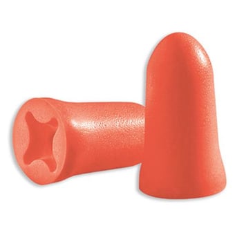 picture of Uvex Com4-Fit Uncorded Light Orange Ear Plugs - SNR33 dB Box of 200 Pairs - [TU-2112-004] - (LP)