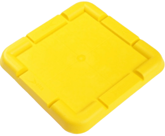 picture of Plastic Treda Plate - Yellow - [HG-ZZ2841]