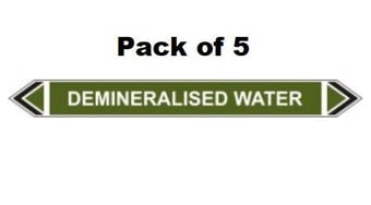 picture of Flow Marker - Demineralised Water - Green - Pack of 5 - [CI-13417]
