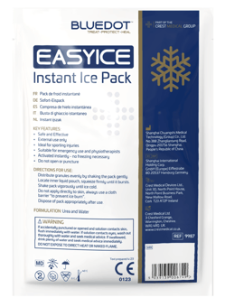 picture of Blue Dot Easy Ice Small Multi-Language Instant Ice Pack 19cm x 13cm - [CM-9987]