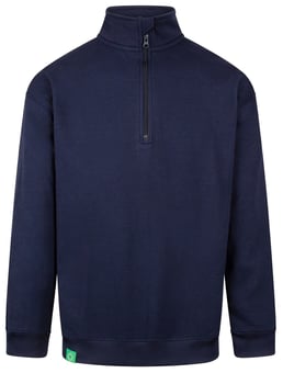 picture of Beeswift Envirowear Recyclable Quarter Zip Sweatshirt - Navy Blue - BE-EWCQZN