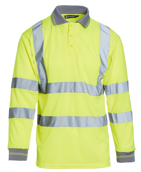 picture of Blackrock Hi-Vis Polo Shirt Long Sleeve - Yellow - RDO-80319