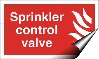 Picture of Sprinkler Control Valve Sign - 250 X 150Hmm - Self Adhesive Vinyl - [AS-FI26-SAV]