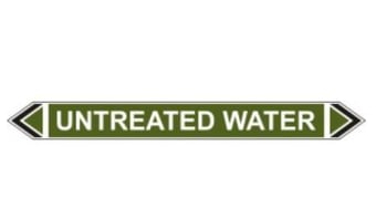 Picture of Flow Marker - Untreated Water - Green - Pack of 5 - [CI-13428]