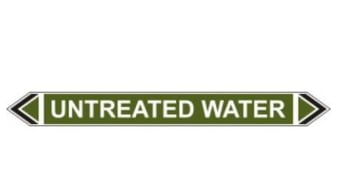 Picture of Flow Marker - Untreated Water - Green - Pack of 5 - [CI-13428]