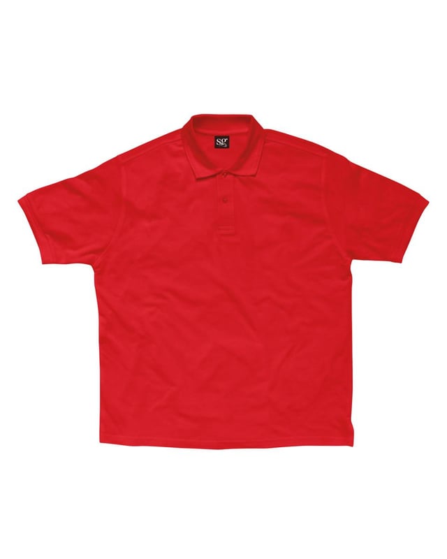 picture of SG Men's Red Polycotton Polo Shirt -  Ring-spun Cotton Piqué - BT-SG59-RED