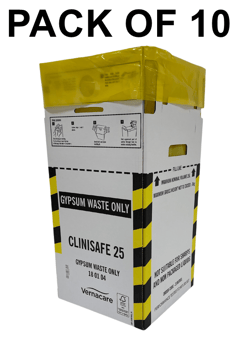 picture of Clinisafe Gypsum Cardboard Carton Containers - 25L - Pack of 10 - [VC-21007001]
