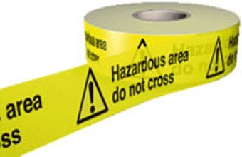 picture of Barrier Tapes - Hazardous Area Do Not Cross - 75mm x 250m - [AS-WBT1]