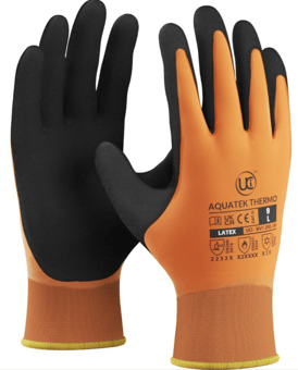 Picture of UCI Aquatek Thermo - Thermal Dual Latex Coated Gloves Orange - UC-G/AQUATEK-THERMO