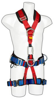 picture of Portwest - 4 Point Comfort Plus Harness - Red - Polyester Webbing - CE Certified - [PW-FP19RER]
