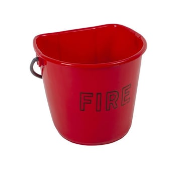Picture of Plastic 10 Litre Red Fire Bucket - [HS-PFB1]