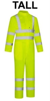 picture of Aqua Premium Hi-Vis Work Wear Coverall Tall - FU-BS109-000-034-TALL