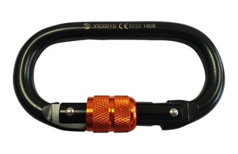 Picture of ARESTA - Oval Screw-Gate Steel Carabiner - [XE-PJ-501]