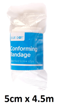 picture of Blue Dot Conforming Bandage 5cm x 4.5m - Pack of 10 - [CM-30BDC005]