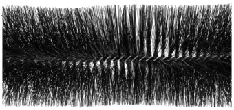 Picture of Porcupipe Black Gutterbrush - 4m x 100mm - Single Roll - [BRW-99.4061]