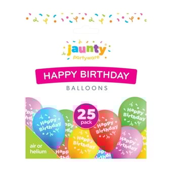 picture of Happy Birthday Balloons 25 Pack - [OTL-324181]