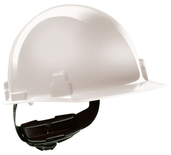 picture of MSA - Thermalgard - White Helmet - Fas-Trac III PVC For ThermalGard - Non-Vented - [MS-GV815-0000000-000]