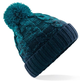 picture of Beechfield B459 Original Ombré Beanie - Teal / French Navy Blue - [BT-B459-TFN]