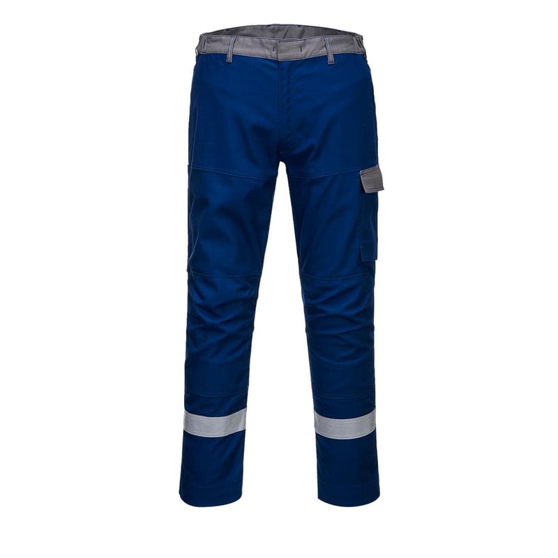 picture of Portwest - Royal Blue Bizflame Ultra Two Tone Trouser - Short - Conforms to EN 1149 -5, EN 13034 Type PB [6], EN ISO 11611 and EN ISO 11612 - PW-FR06RBS