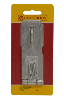 Picture of BZP Safety Hasp & Staple - 115mm (4 1/2") - Single - [CI-SP108P]