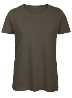 picture of B&C Women's Organic Inspire Tee T-shirt - Khaki Green - RLW-B118FKHAK