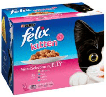 picture of Felix Kitten Mixed Selection With Chicken Wet Cat Food 12 Pack 100g - [BSP-573286]