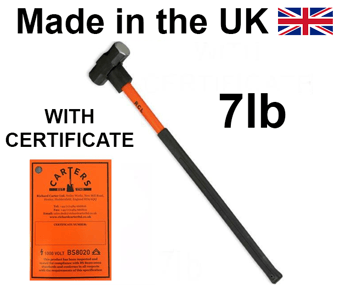 picture of Shocksafe 7lb Sledge Hammer - BS8020:2012 Insulated - [CA-07DFFGINS]