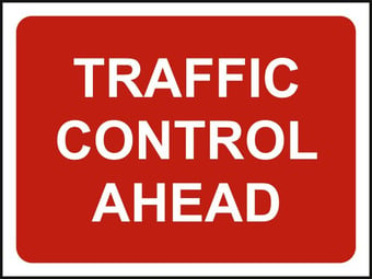 Picture of Spectrum Traffic Control Ahead - Classic Roll Up Traffic Sign 1050 x 750mm - [SCXO-CI-14139]