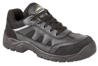 picture of Tuffking Onyx Black Leather Uniform Trainer S1P SRC Steel Midsole - GN-9066