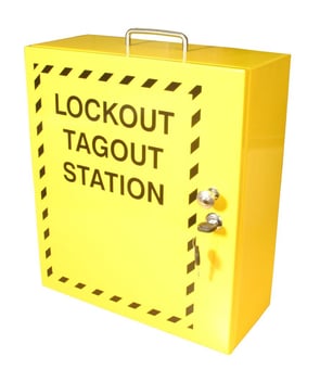 Picture of Spectrum Yellow Lockout Cabinet - SCXO-CI-LOK060