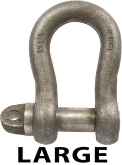 picture of Large Bow Shackles c/w Type A Screw Collar Pin