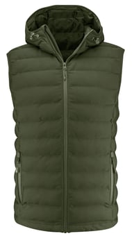 picture of James Harvest Woodlake Heights Padded Vest - Moss Green - BT-HAR2111043-H704
