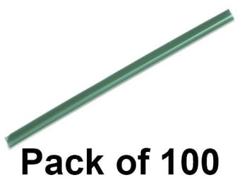 picture of Durable - Spine Binding Bars A4 - Green - 6mm - Pack of 100 - [DL-290105]