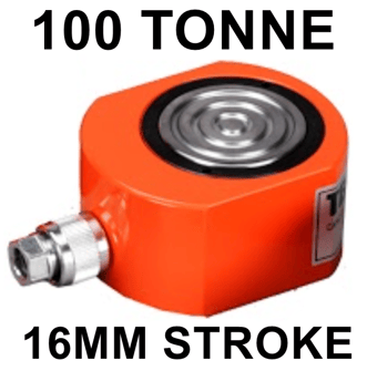 picture of Tecpos Low Profile Pad Cylinder - 100 Tonne - 16mm Stroke - [GT-TSLC10016]