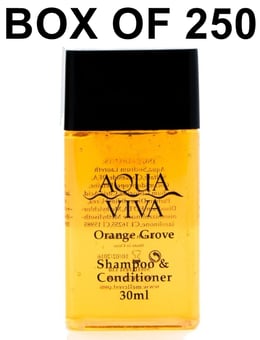 picture of Aqua Viva Orange Grove 30ml Shampoo & Conditioner - Box of 250 - [MCS-AVOBSC30]