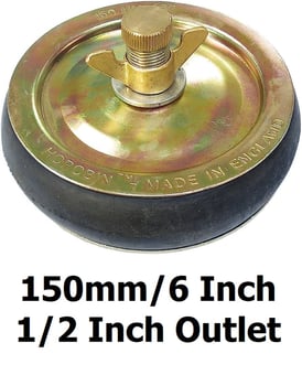 picture of Horobin 150mm/6 Inch 1/2 Inch Outlet Drain Stoppers - [HO-73092]