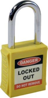 picture of Spectrum Safety Lockout Padlocks – Yellow (6 pack) - SCXO-CI-LOK008