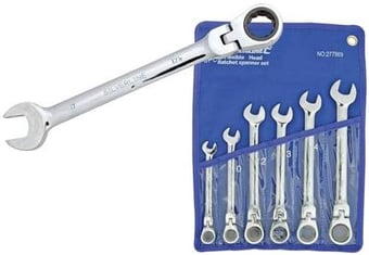 picture of 6 Piece Flexible Head Ratchet Spanner Set - [SI-277869]