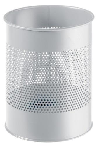 picture of Durable - Waste Basket Metal Round 15/P - 165 mm - Grey - [DL-331010]