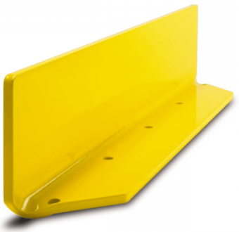 Picture of BLACK BULL Sliding Door Protection Guard - Indoor Use -  6mm Gauge 800 x 150 x 100mm - Yellow - [MV-197.24.121]