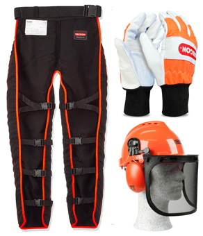 picture of Oregon Safety Kit - Chaps, Gloves and Helmet - [OR-574742A]