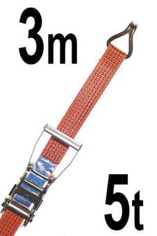 Picture of LashKing 50mm Ratchet Lashing Assemblies (3m) With Claw Hooks - [GT-RLO5T3]